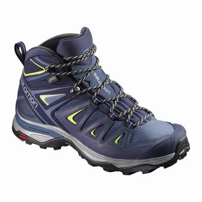 Női Salomon X ULTRA 3 MID GORE-TEX Túrabakancs SA8034691 Kék